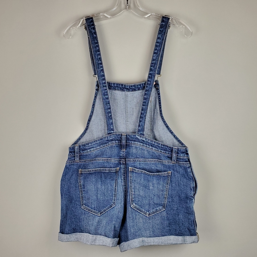 Old Navy Medium Wash Shortalls - Picture 2 of 7